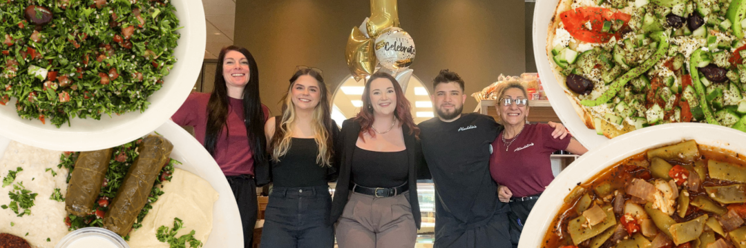 Aladdin's Medina team with vegetarian and vegan menu items